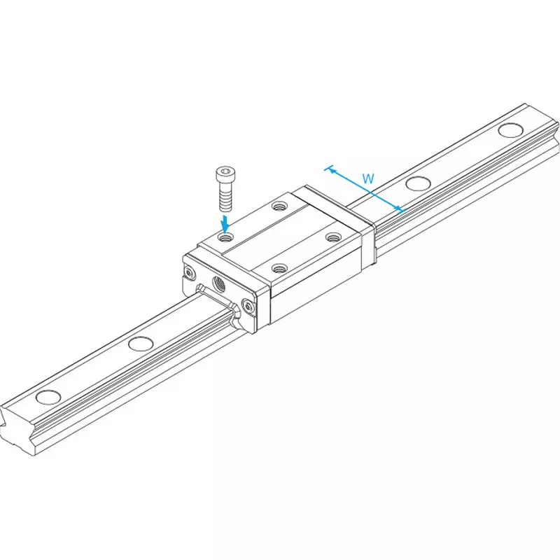 thk-sr-w-type-lm-guide-340-mm-rail-length-sr15w2ss340l