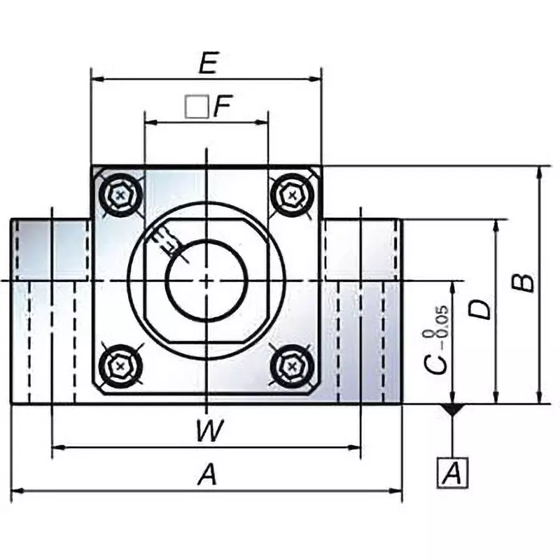 nsk-support-unit-fixed-side-square-43-mm-diemsion-b-wbk12-01a