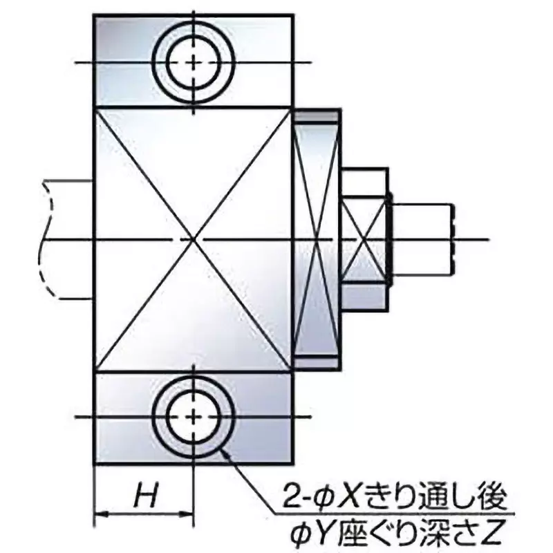 nsk-support-unit-fixed-side-square-43-mm-diemsion-b-wbk12-01a