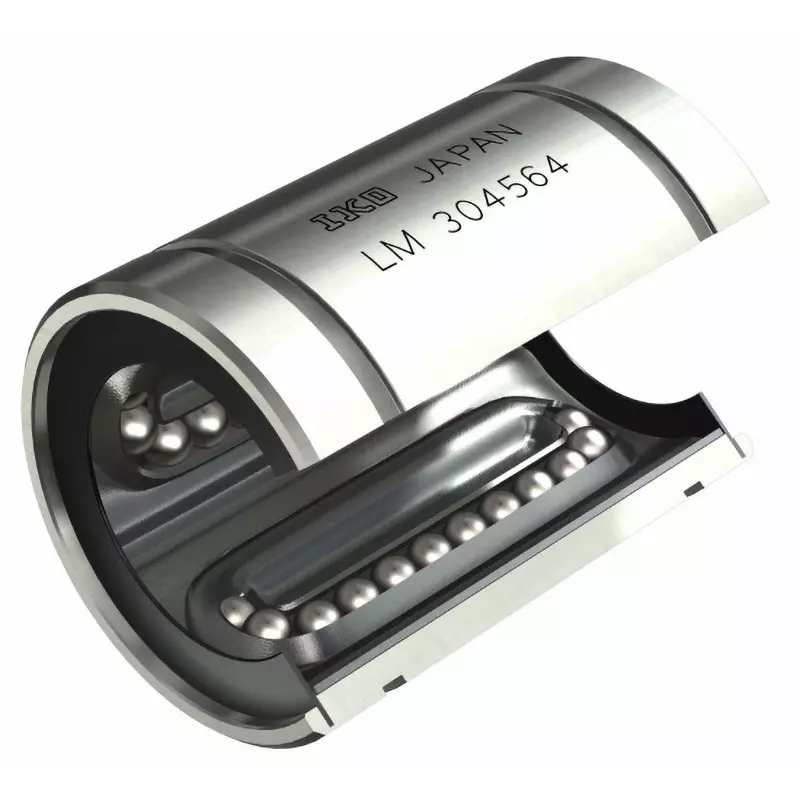 IKO Linear Bushing LM-OP (Open Type) Sealed Type 12 μm Maximum Eccentricity, LM132332UUOP