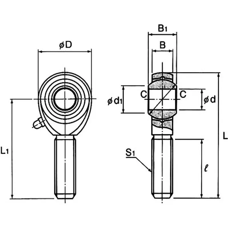 thk-pos-type-rod-end-male-left-hand-thread-type-m6x1-mm-pos6l
