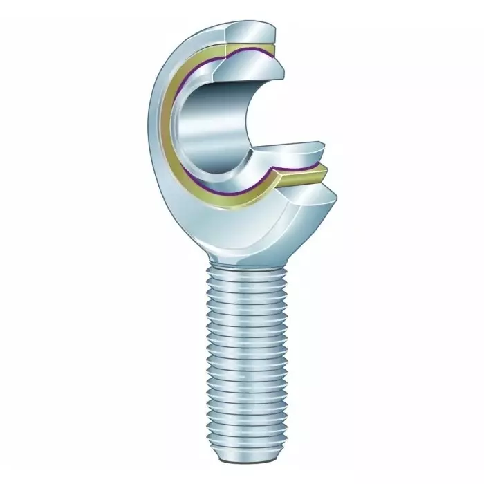INA M20 x 1.5 Male Steel Rod End, 20 mm Bore, 103 mm Long, Metric Thread Standard, GAKR20-PW