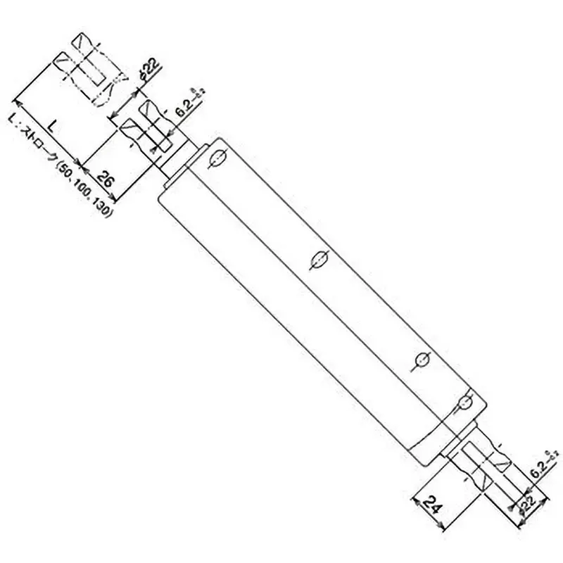 thk-cres-type-rod-actuator-50-mm-maximum-stroke-length-cres500-050-12dc12v