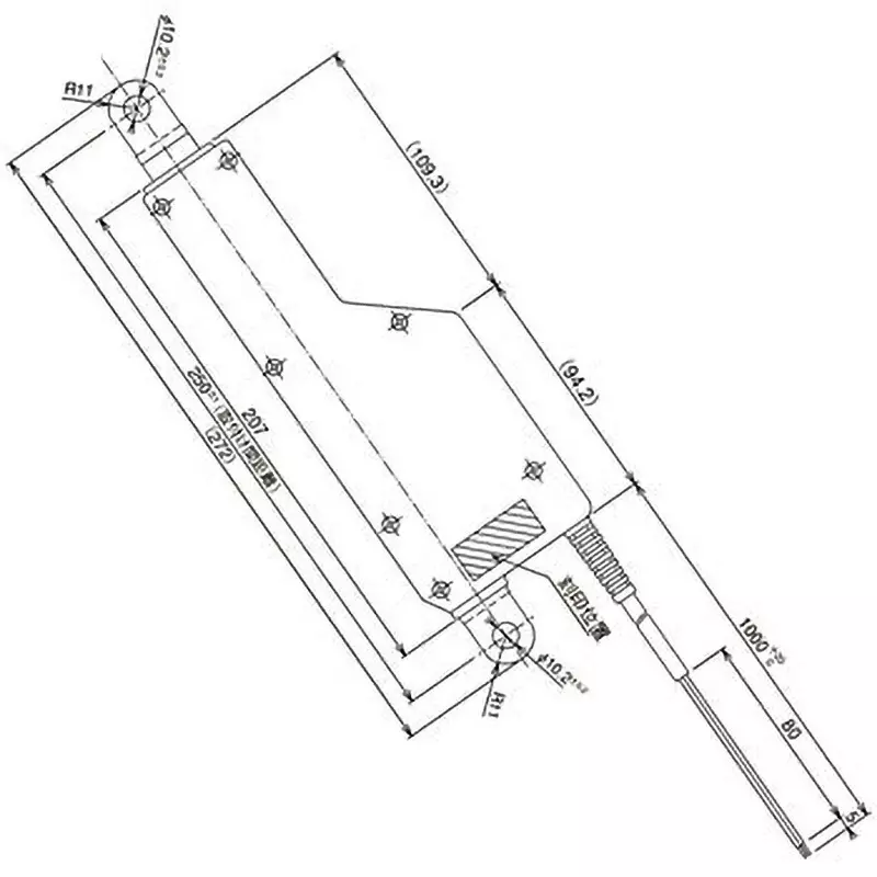 Thk CRES Type Rod Actuator 130 mm Maximum Stroke length, CRES500-130-12(DC12V)