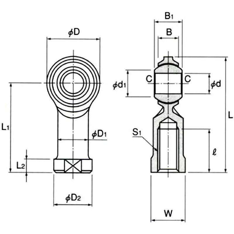 thk-oil-free-type-rod-end-right-hand-thread-type-m14x2-mm-nhs14t