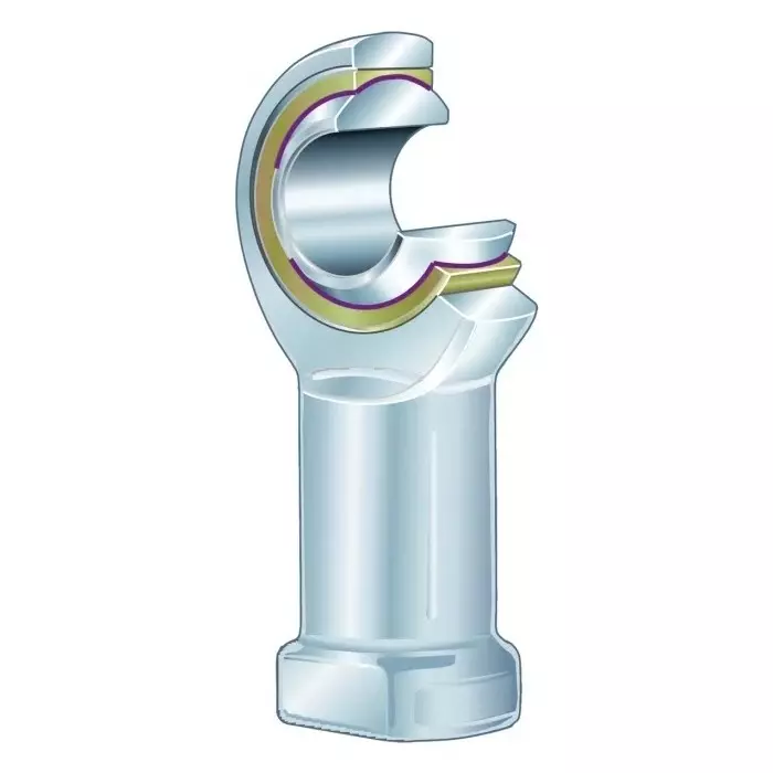 INA M16 Female Steel Rod End, 16 mm Bore, 85 mm Long, Metric Thread Standard, GIKR16-PW