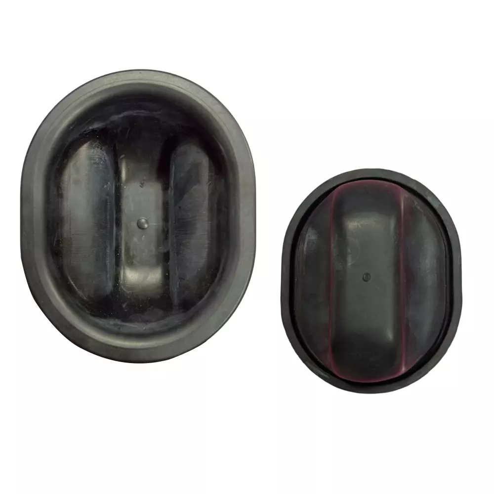 Polytech Rubber Diaphragm Cup Shape Standard Size Nitrile Black, PED01 (Pack of 50 Pcs)