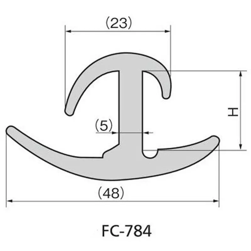 TAKIGEN Rubber Seal Vinyl Chloride Gray, FC-784-2