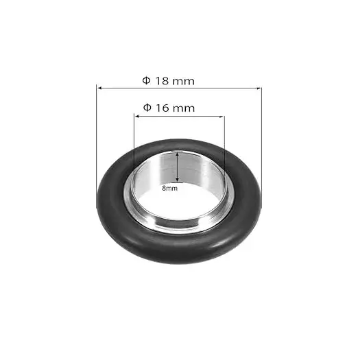 Ultrahivac Centering Ring with Viton O-Ring KF-16 for Vacuum Fittings (Pack of 5 Kit)