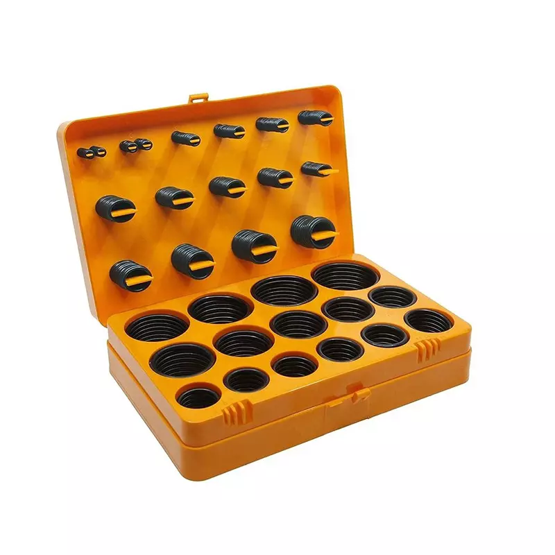 Kesaria O-Ring Repair Kit with Box Nitrile Rubber -40°C to +120°C Leak Proof Black for Plumbing, Machine & Geyser Repair, 5C