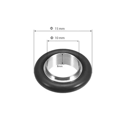 Ultrahivac Centering Ring with Viton O-Ring KF-10 for Vacuum Fittings (Pack of 5 Kit)