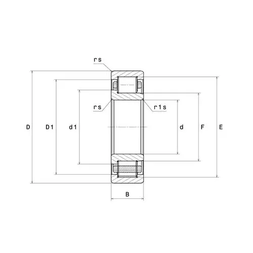 NTN Single Row Cylindrical Roller Bearing, Inner Dia 30 mm, Outer Dia 62 mm, Width 16 mm, NU206ET2XC3