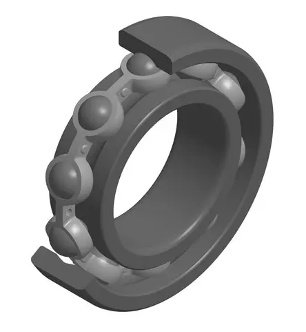 NTN Deep Groove Ball Bearing, Inner Dia 105 mm, Outer Dia 225 mm, Width 49 mm, 6321C4
