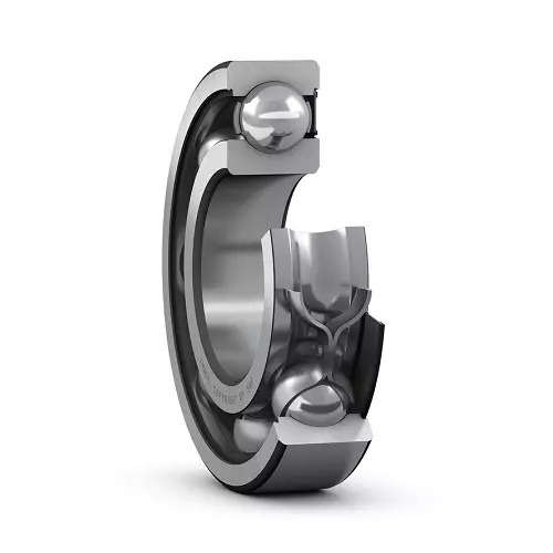 SKF Deep Groove Ball Bearing, Inner Dia 12 mm, Outer Dia 37 mm, Width 12 mm, 6301-RS1/C3