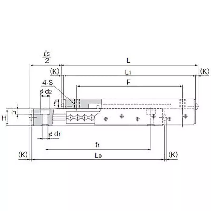 thk-lslsplsc-type-linear-ball-slide-85-mm-dimension-b-ls1027