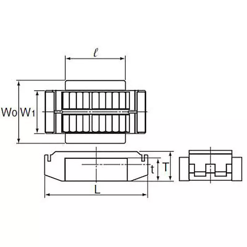 Thk LRB Type Linear Motion Roller 75 mm Length, LRB3275Z