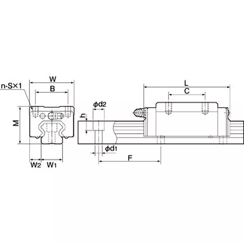 thk-hsr-lr-type-linear-motion-block-35-mm-dimension-b-hsr-25lrss