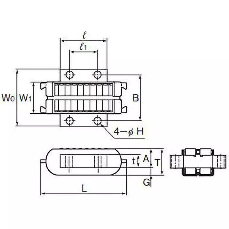 Thk LR/LRA Linear Motion Roller 66 mm Dimension B, LR50130