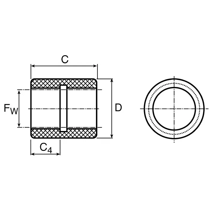 Ewellix Bearing with 35 mm Outside Diameter, LPBR 25