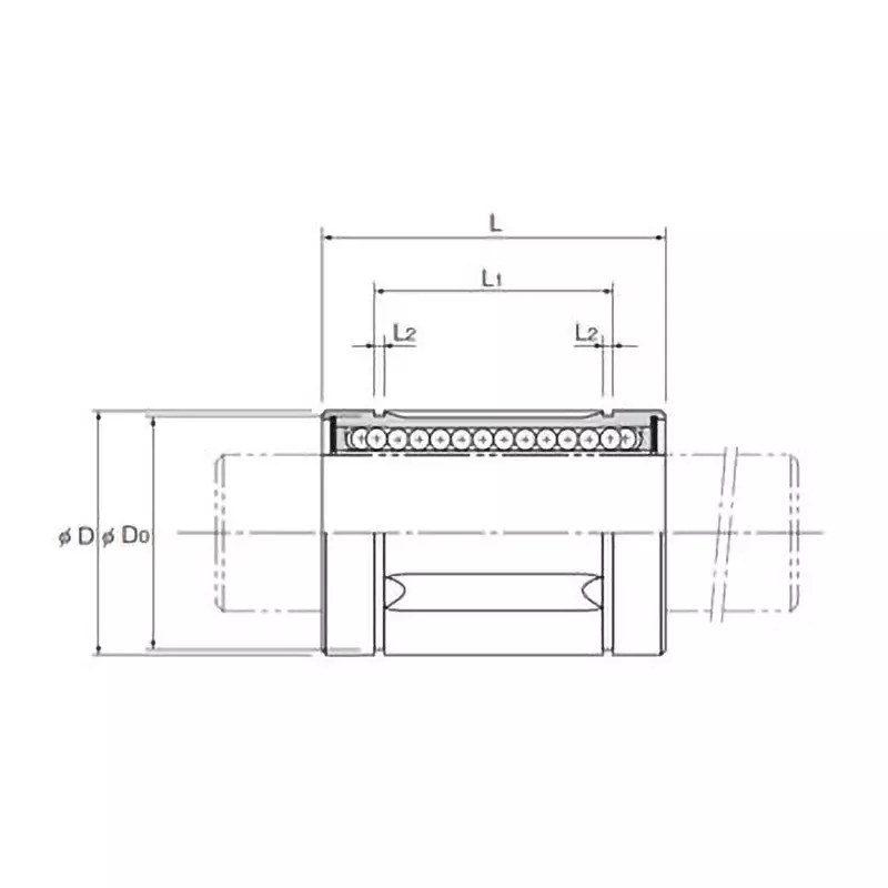 thk-stainless-steel-type-linear-bush-straight-15-mm-outer-dia-lm-8mg