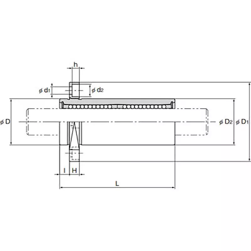 thk-long-flanged-type-linear-bushing-20-mm-dimension-b-lmih6luu