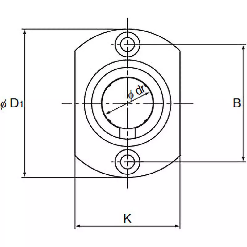thk-long-flanged-type-linear-bushing-24-mm-dimension-b-lmih8luu