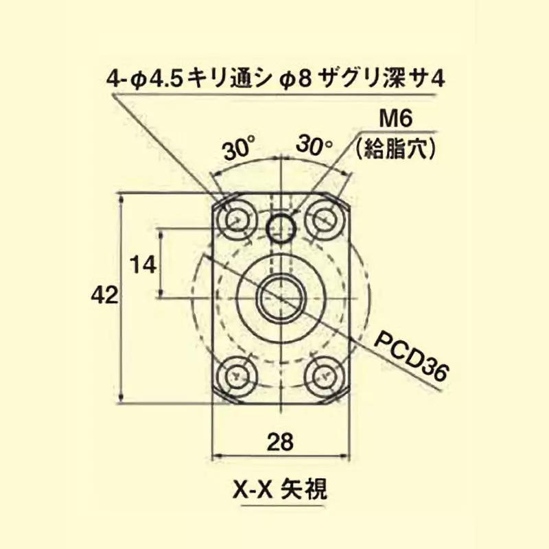 thk-standard-lead-precision-ball-screw-10-mm-shaft-outer-dia-bnk-1004-25rrg2180lc7y
