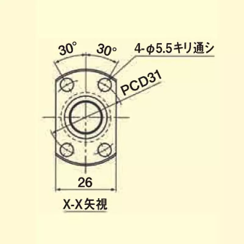thk-standard-lead-precision-ball-screw-14-mm-shaft-outer-dia-bnk-1402-3rrg0266lc3y