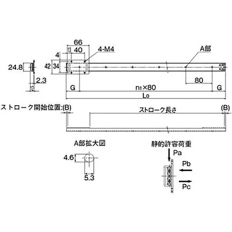 thk-fbw2560xr-type-slide-pack-rail-3-mm-dimension-b-fbw2560xr320l
