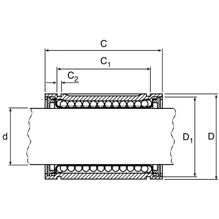 Bosch Rexroth R0602 040 10, Bearing with 62 mm Outside Diameter, R060204010