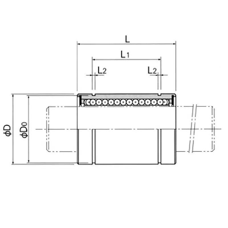 thk-standard-type-linear-bushing-straight-8-mm-outer-dia-lm-4