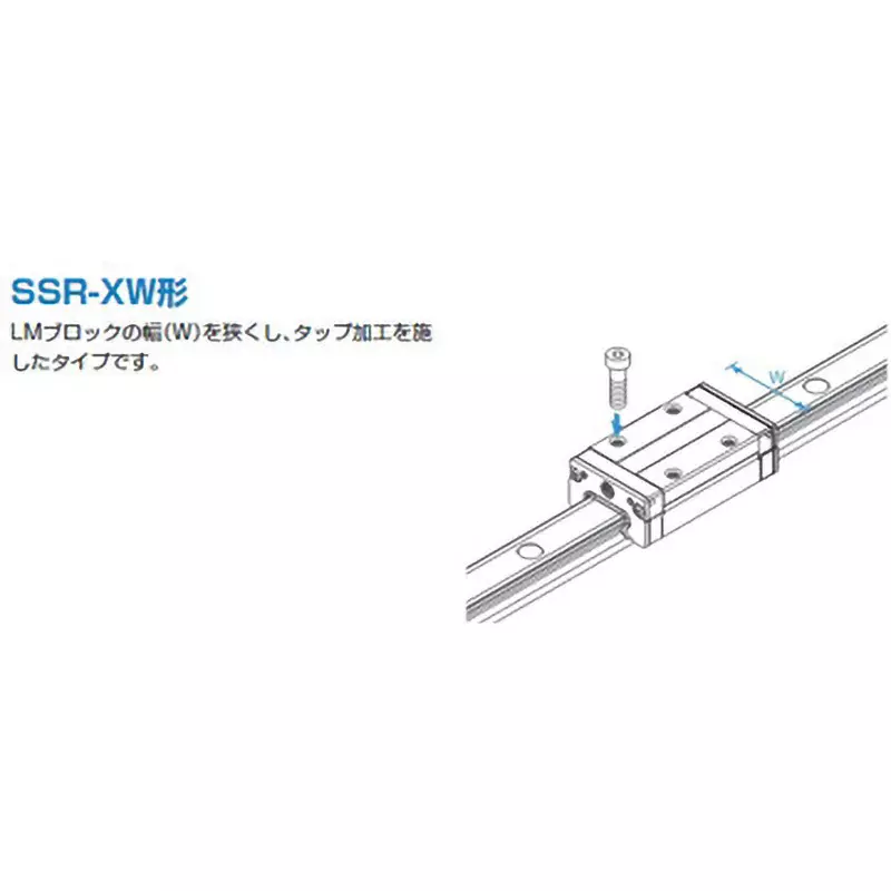 thk-ssr-xw-type-linear-motion-block-26-mm-dimension-b-ssr15xw1ssgk-block