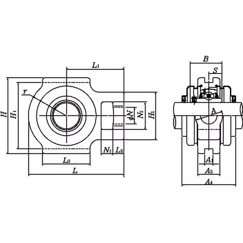 ntn-take-up-unit-oil-free-type-55-mm-shank-diameter-s-uct211