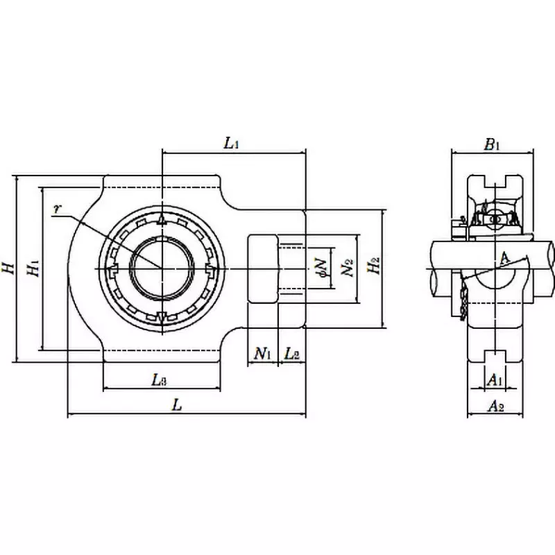ntn-take-up-unit-oil-supply-type-65-mm-shank-diameter-uktx13d1