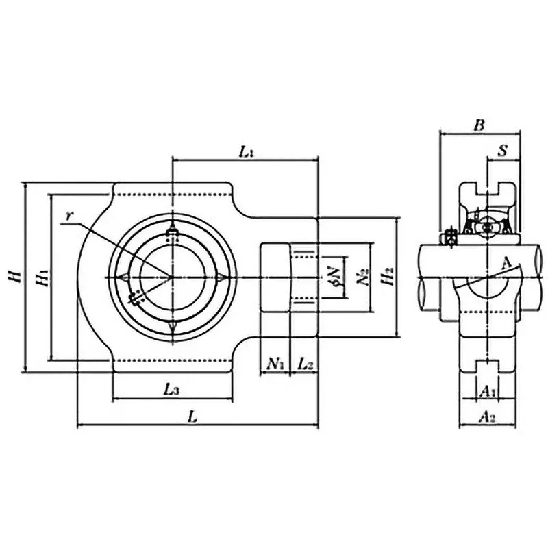 NTN Take-Up Unit Oil Supply Type 6.5 Kg, UCT205-15D1