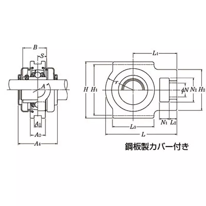 NTN Take-Up Unit Oil Supply Type 25 mm Shank Diameter, SM-UCT205D1