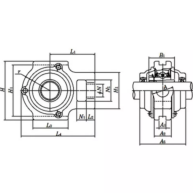 ntn-take-up-unit-oil-supply-type-45-mm-shank-diameter-c-ukt309d1