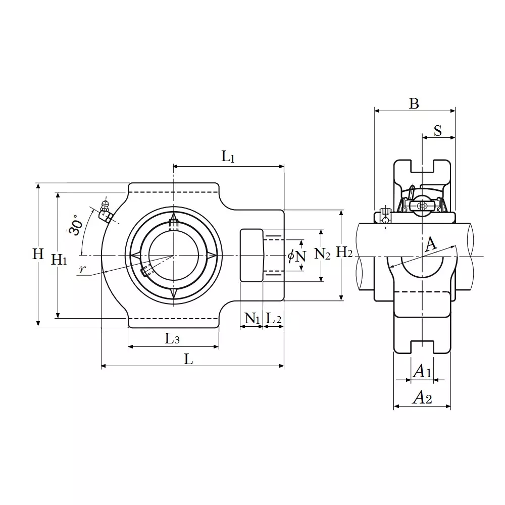 ntn-four-bolt-flange-unit-bearing-508-mm-bore-diameter-4350-kn-dynamic-load-2900-rpm-max-speed-uctx10-200d1