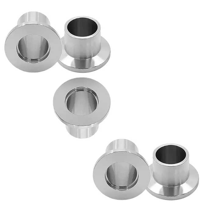 Ultrahivac Weldable Flange ISO-KF/NW50 Weld Flange, Stainless Steel 304, 20 mm Long (Pack of 5 Pcs)