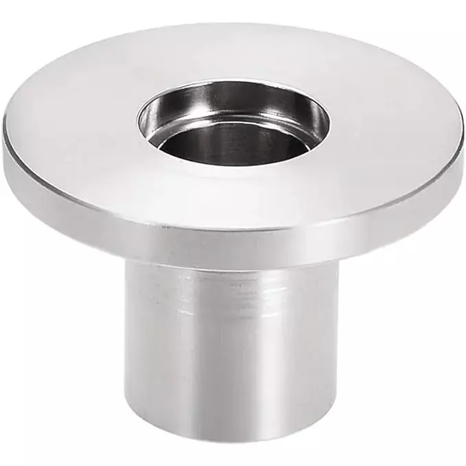 Ultrahivac Weldable Flange ISO-KF10/NW10 Weld Flange, Stainless Steel 304, 20 mm Long (Pack of 5 Pcs)