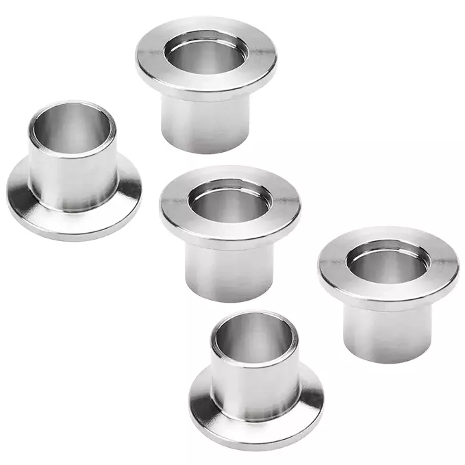 Ultrahivac Weldable Flange ISO-KF10/NW10 Weld Flange, Stainless Steel 304, 20 mm Long (Pack of 5 Pcs)