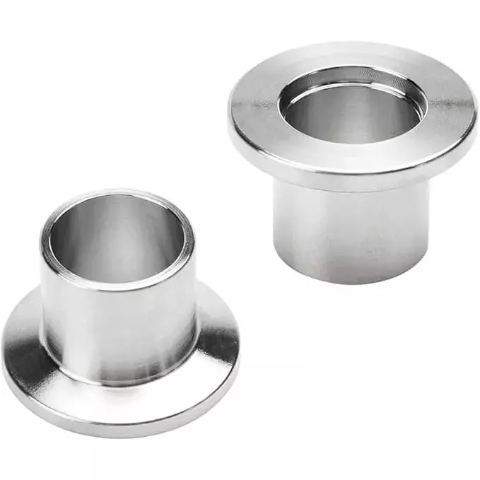 Ultrahivac Weldable Flange ISO-KF/NW40 Weld Flange, Stainless Steel 304, 20 mm Long (Pack of 5 Pcs)