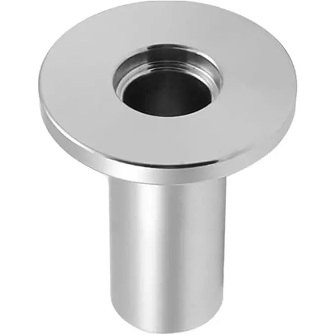 Ultrahivac Weldable Flange ISO-KF/NW10 Weld Flange, Stainless Steel 304, 40 mm Long (Pack of 5 Pcs)