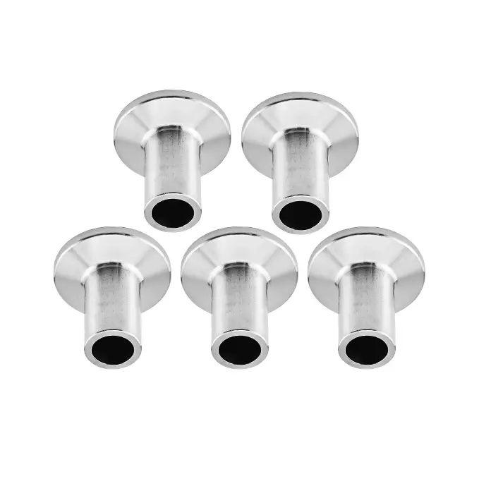 Ultrahivac Weldable Flange ISO-KF/NW10 Weld Flange, Stainless Steel 304, 40 mm Long (Pack of 5 Pcs)