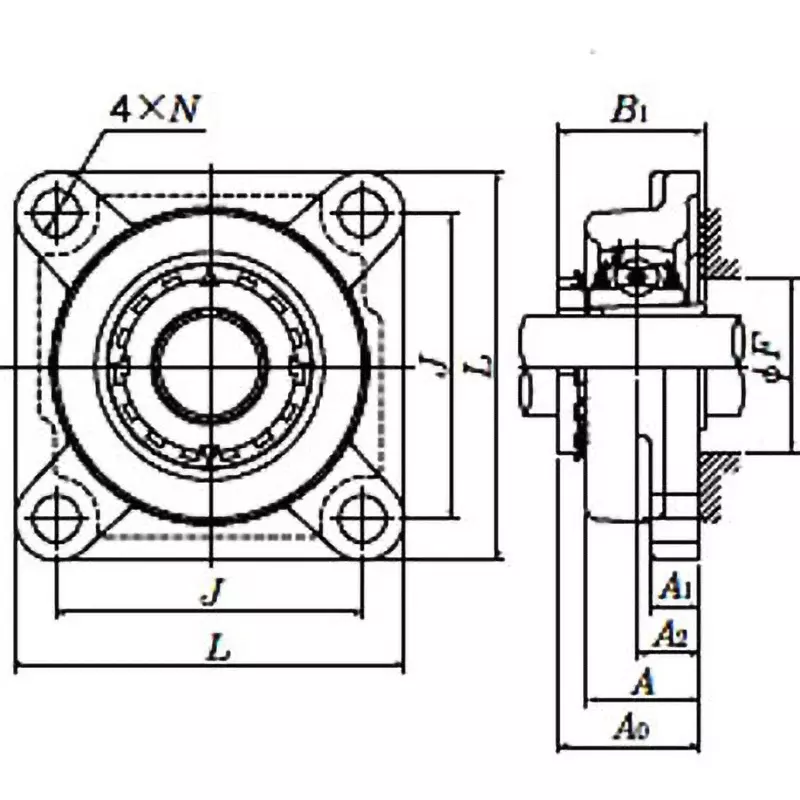 ntn-bearing-unit-square-flange-type-unit-with-silicone-grease-for-heavy-loads-ukf313ht2d1