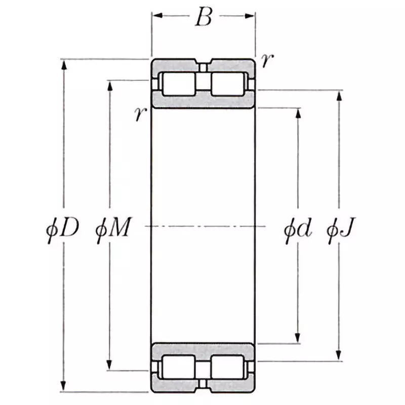 NTN SL Cylindrical Roller Bearing Radial 220x270 mm Diameter, SL02-4844