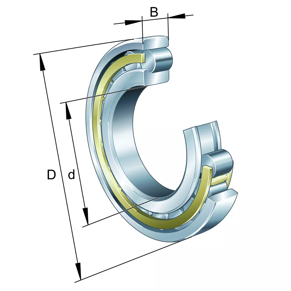 FAG Cylindrical Roller Bearing Single Row Inner Dia 130 mm, Outer Dia 230 mm, Width 40 mm, N226-E-XL-M1-C3