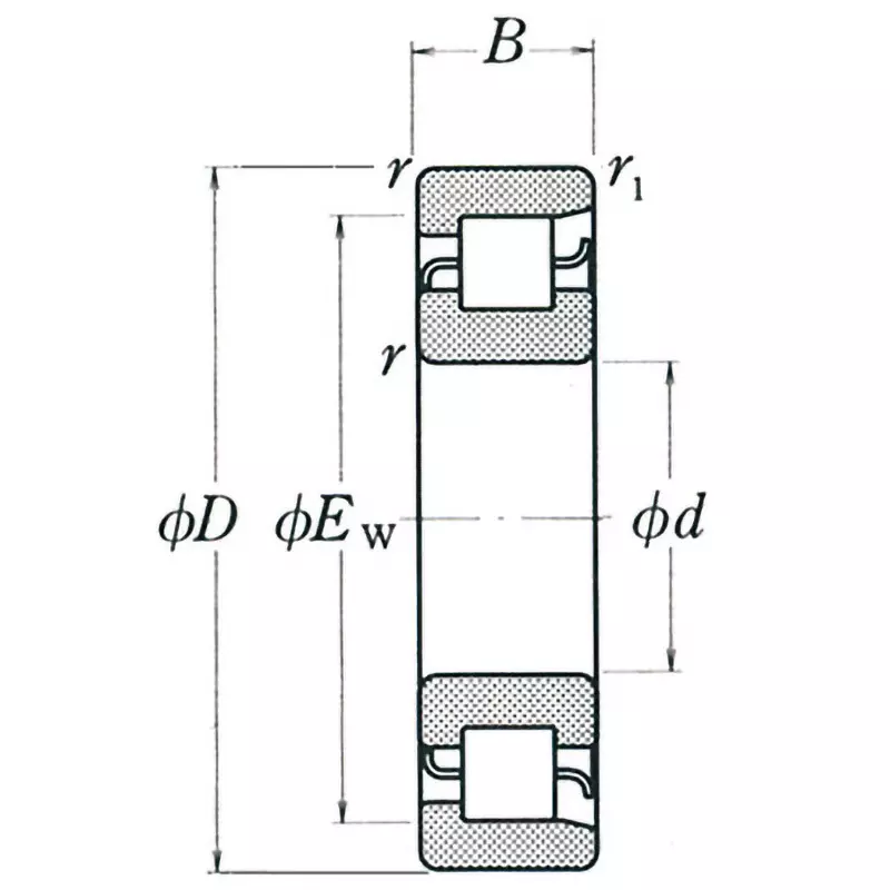 nsk-single-row-cylindrical-roller-bearing-radial-90x160-mm-diameter-nf218w