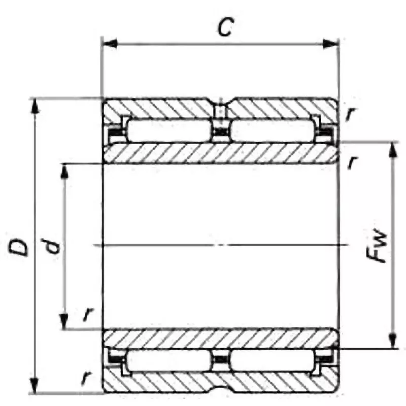 IKO Turning Needle Bearing NA69 Radial 60x85 mm Diameter, NA6912UU