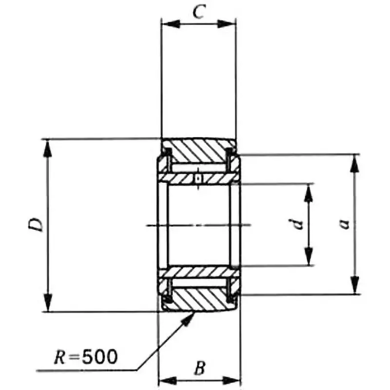 IKO Non-Separable Type Roller Follower NART VUUR 25x52 mm Diamater, NART25VUUR